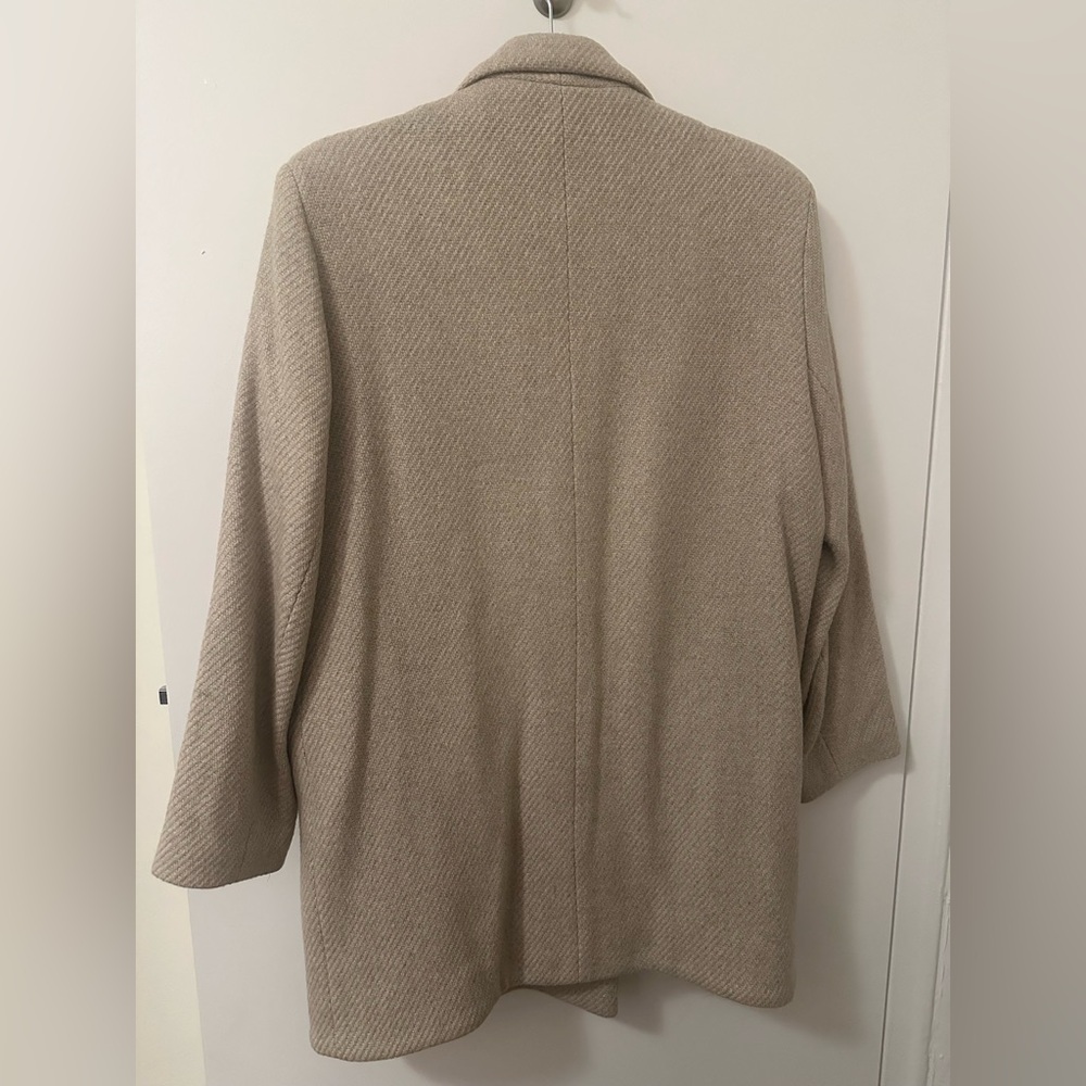 Smythe DB Car Coat, Latte, sz Small - Picture 4 of 4